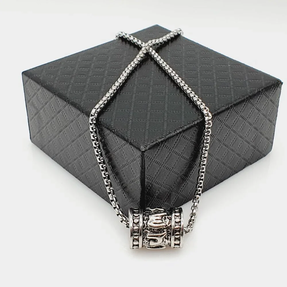 ❤️Six-character mantra rotatable beads necklace, N90201P111